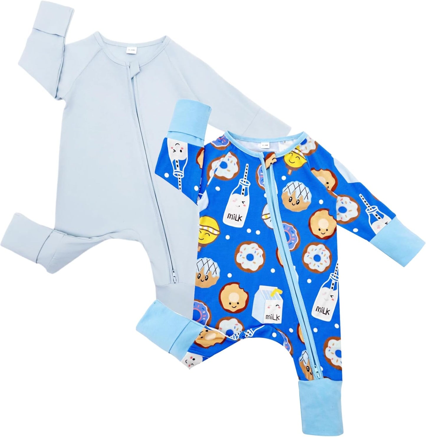 Bow Dream Baby Boy Romper Jumpsuit Bamboo Rayon Baby Clothes Girls & 2 Way Zipper Outfit Baby Clothes for Girls