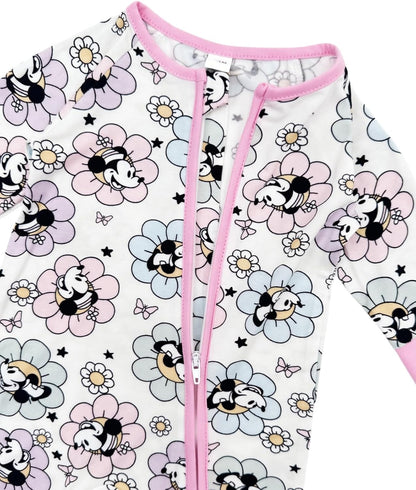 Bow Dream Baby Girl Clothing Footies Bamboo Rayon Baby Girl Clothes Baby Romper Jumpsuit Newborn-24 Months