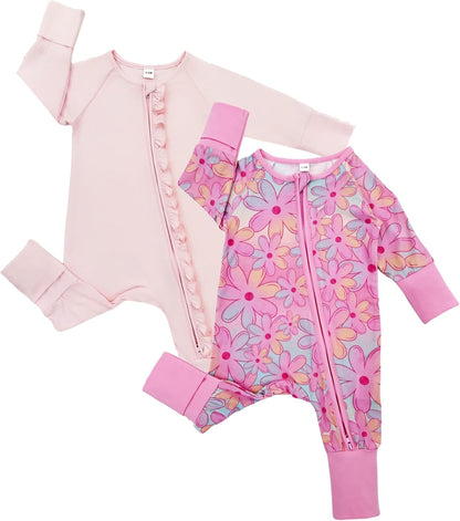 Bow Dream Baby Bamboo Rayon Romper Girl Footless Viscose Newborn Infant Footie Outfits Mitten Cuffs Toddler Boy Clothes