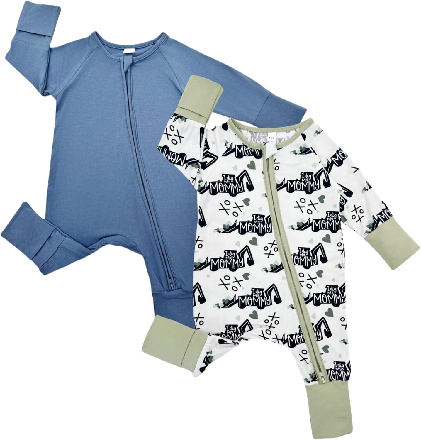 Bow Dream Baby Boy Romper Jumpsuit Bamboo Rayon Baby Clothes Girls & 2 Way Zipper Outfit Baby Clothes for Girls
