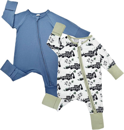 Bow Dream Baby Boy Romper Jumpsuit Bamboo Rayon Baby Clothes Girls & 2 Way Zipper Outfit Baby Clothes for Girls