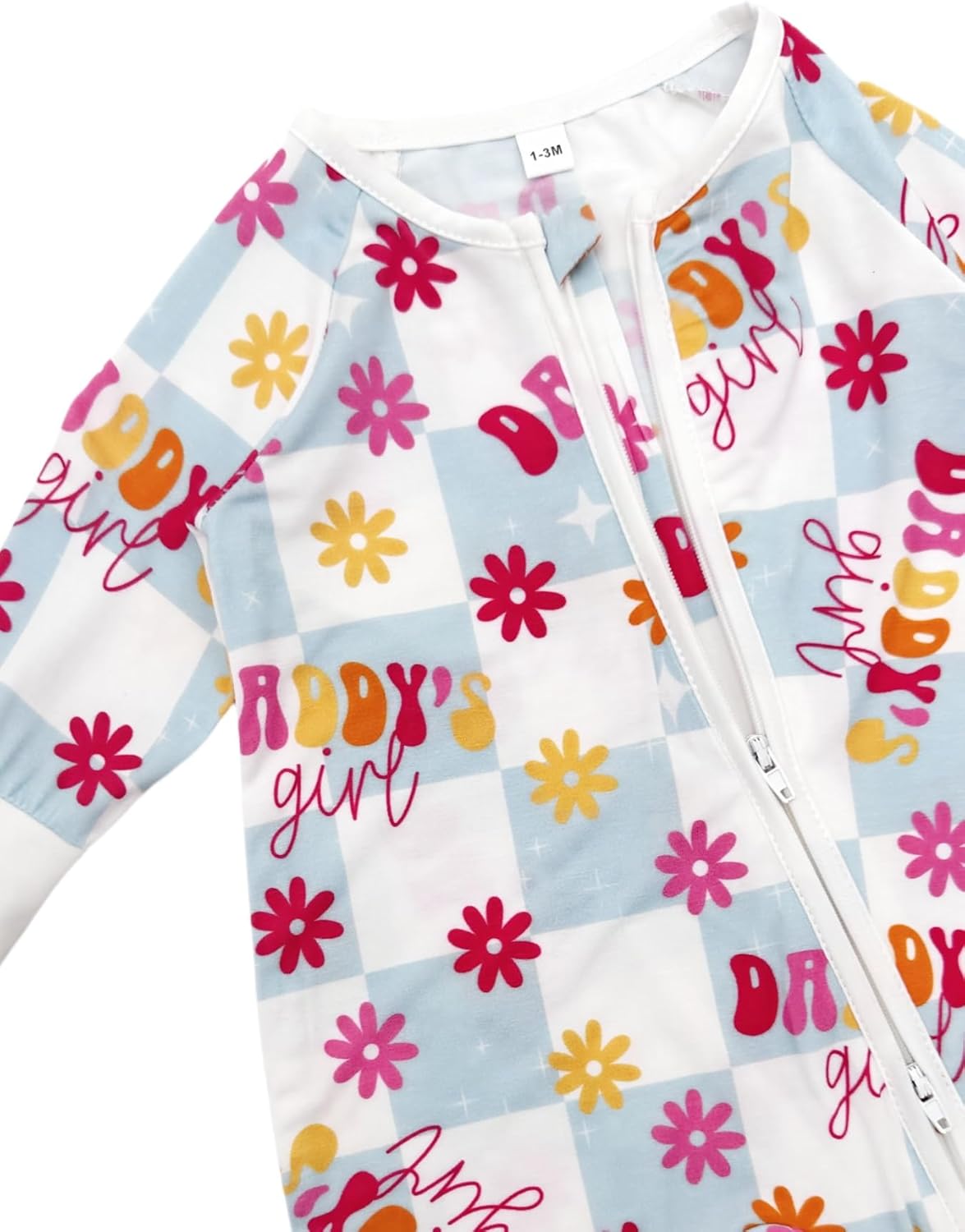 Bow Dream Bamboo Baby Boy Romper Footed Long Sleeve Footies Newborn Girl Clothes Footless with Zipper and Mitten Cuffs