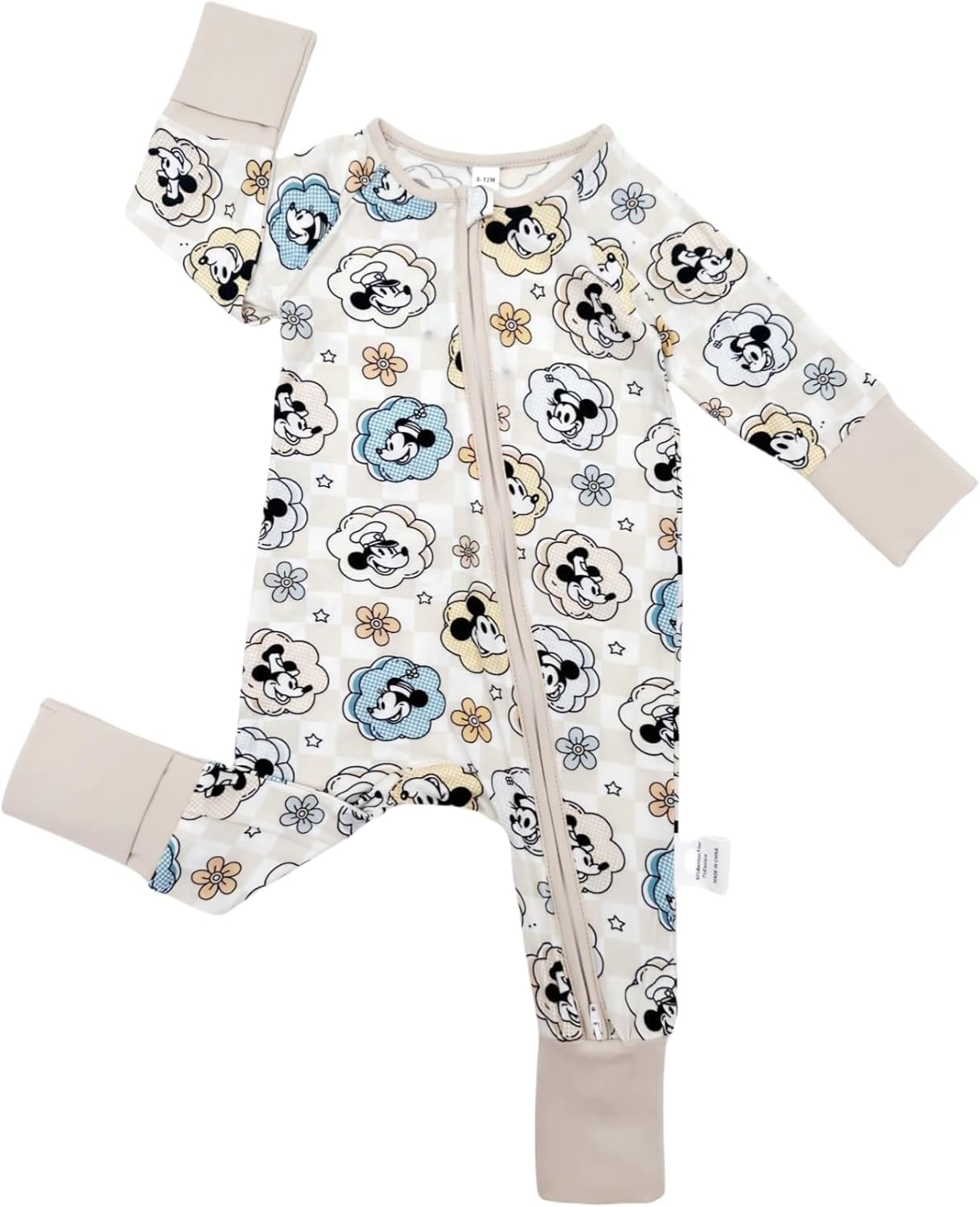 Bow Dream Baby Boy Romper Jumpsuit Bamboo Rayon Baby Clothes Girls & 2 Way Zipper Outfit Baby Clothes for Girls